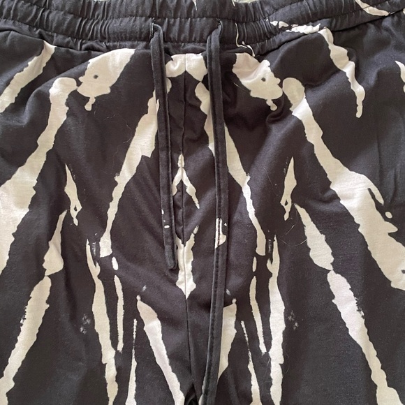 Women's Two-piece Set Tie-Dye Sweatsuit Set Long Sleeve Top Drawstring Sweatpant - Picture 4 of 5